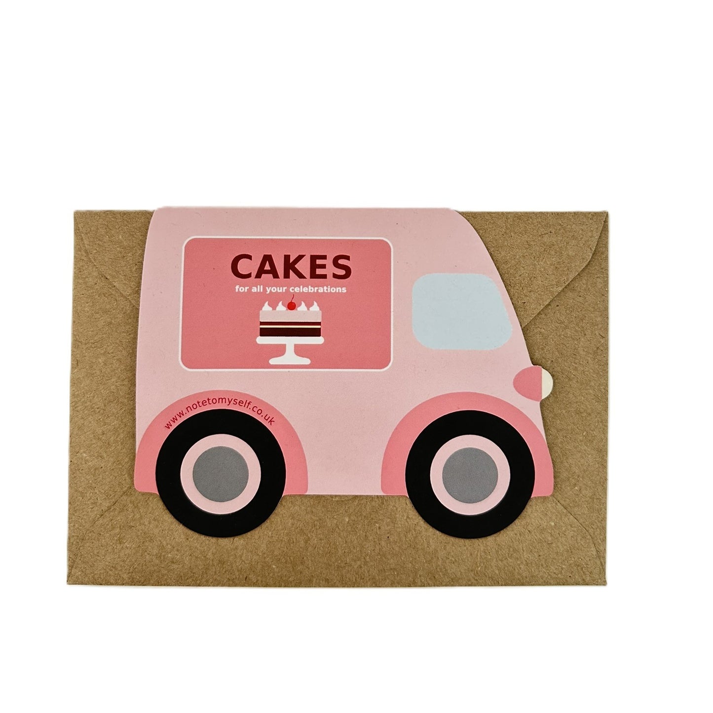 Cake Van Shaped card