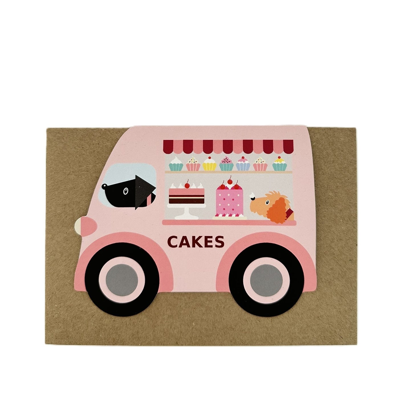 Cake Van Shaped card