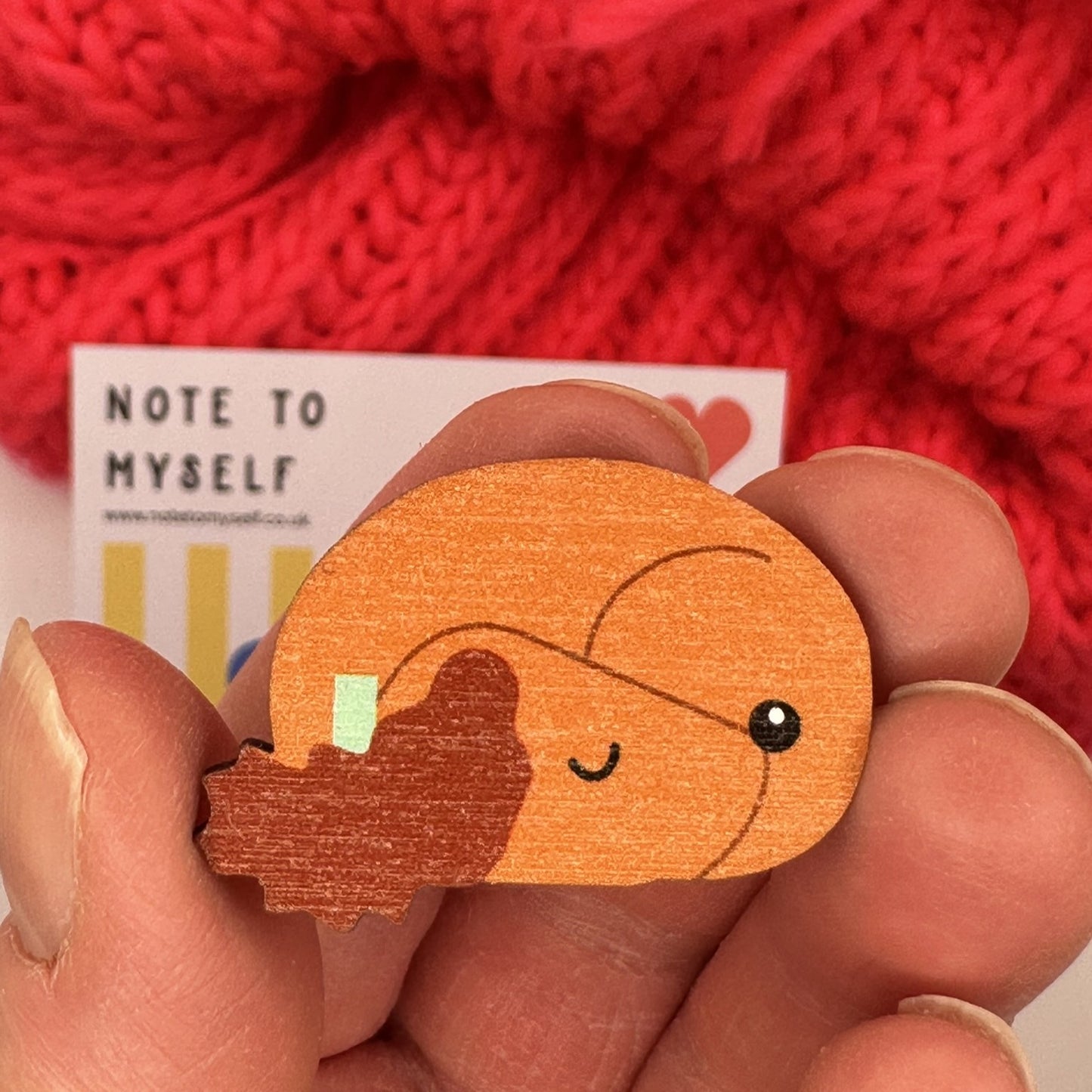 Cocker Spaniel Sleeping - Wooden Pin Badge