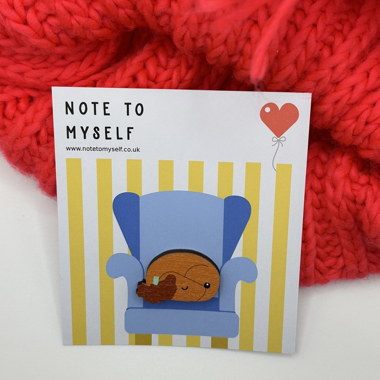 Cocker Spaniel Sleeping - Wooden Pin Badge