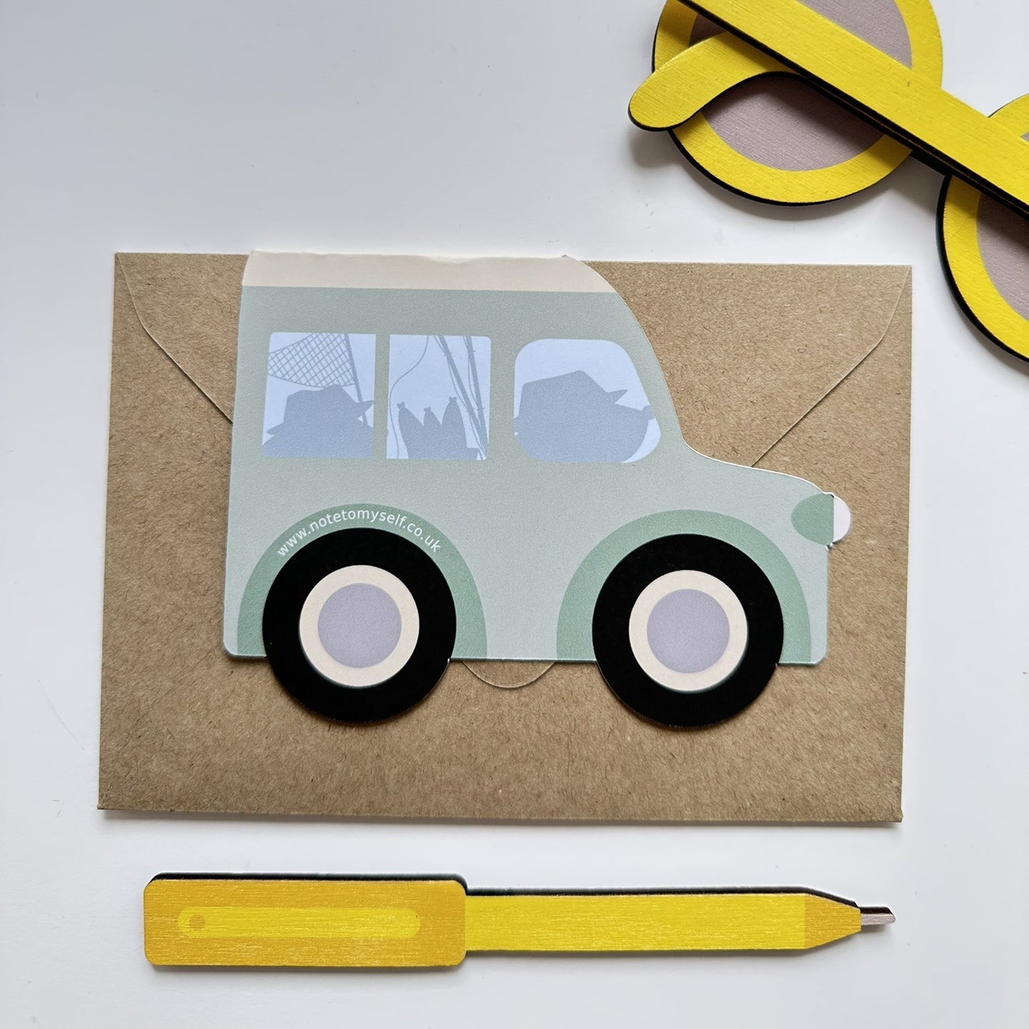 Fishing trip cut out card
