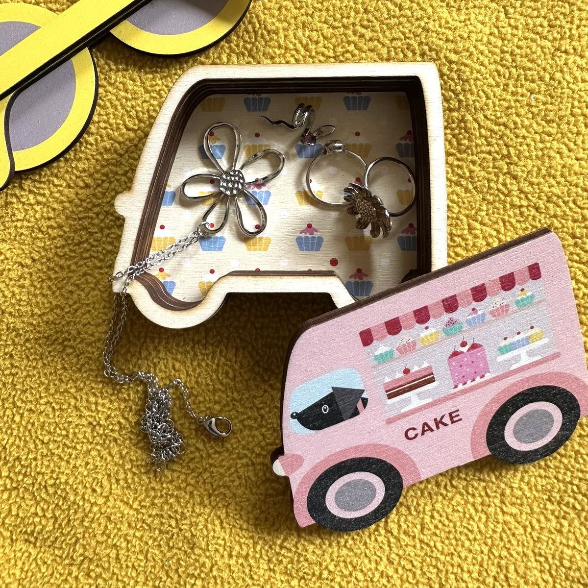 Wooden Trinket Box - Mobile Cake Shop Van