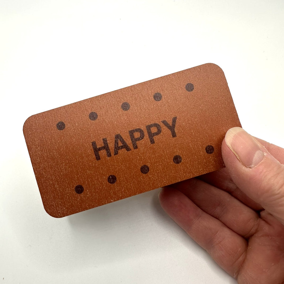 Wooden Trinket Box - Bourbon Biscuit Shaped