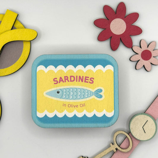 Wooden Trinket Box - Sardine Tin Shaped