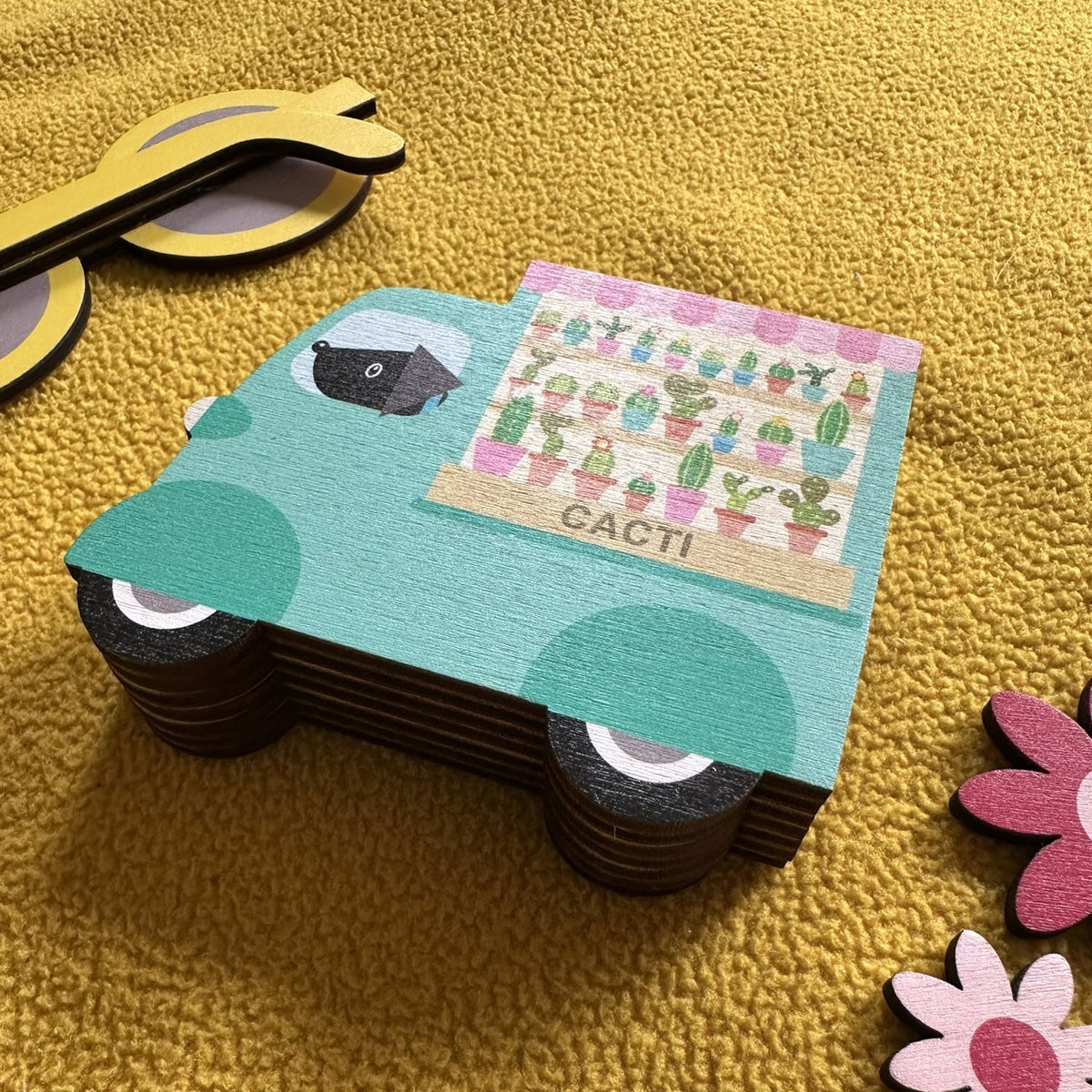 Wooden Trinket Box - Mobile Cacti Shop Van