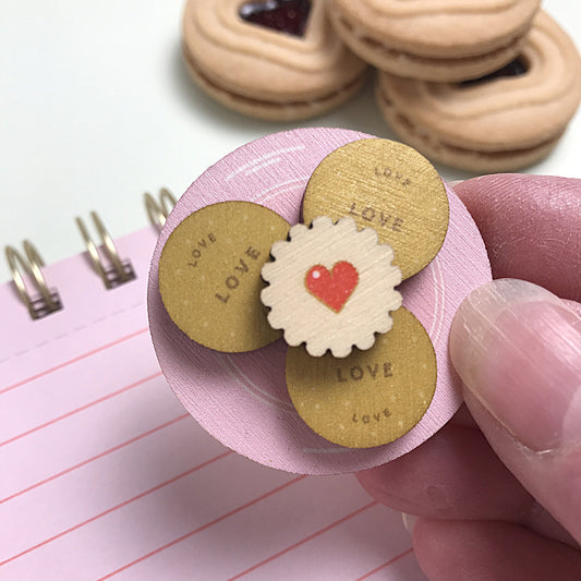 Digestive Biscuit Plate Brooch