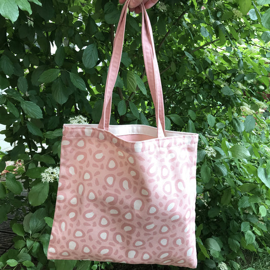 Dusky Pink & Cream Organic Tote – “You’ve Got This”