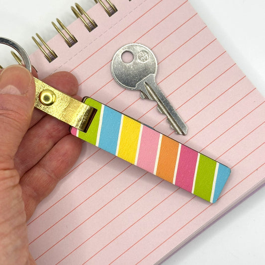 Rainbow Hidden Message Stick Keyring