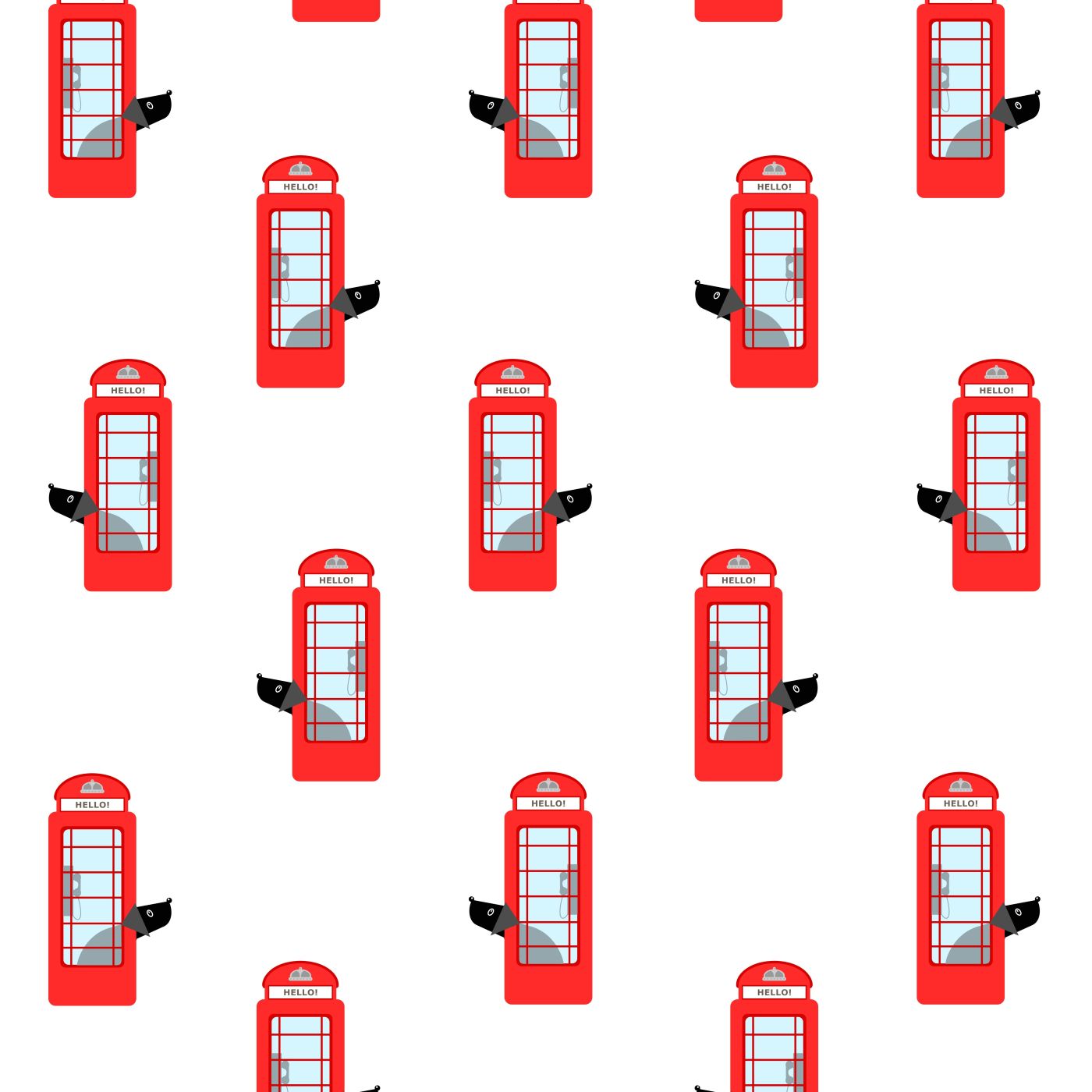Phone Box Van Wrapping Paper