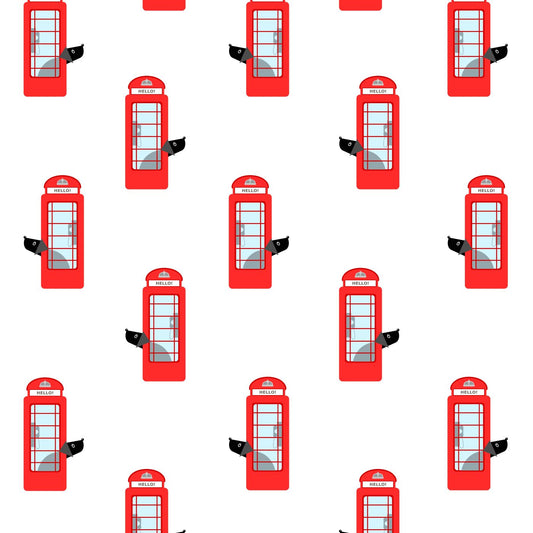 Phone Box Van Wrapping Paper