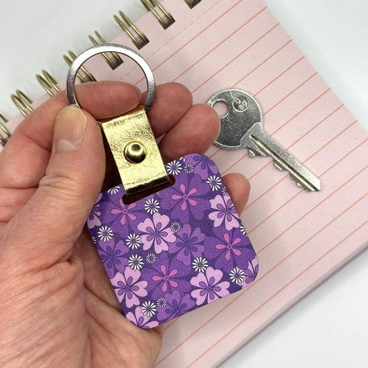 February Birth Flower Keychain