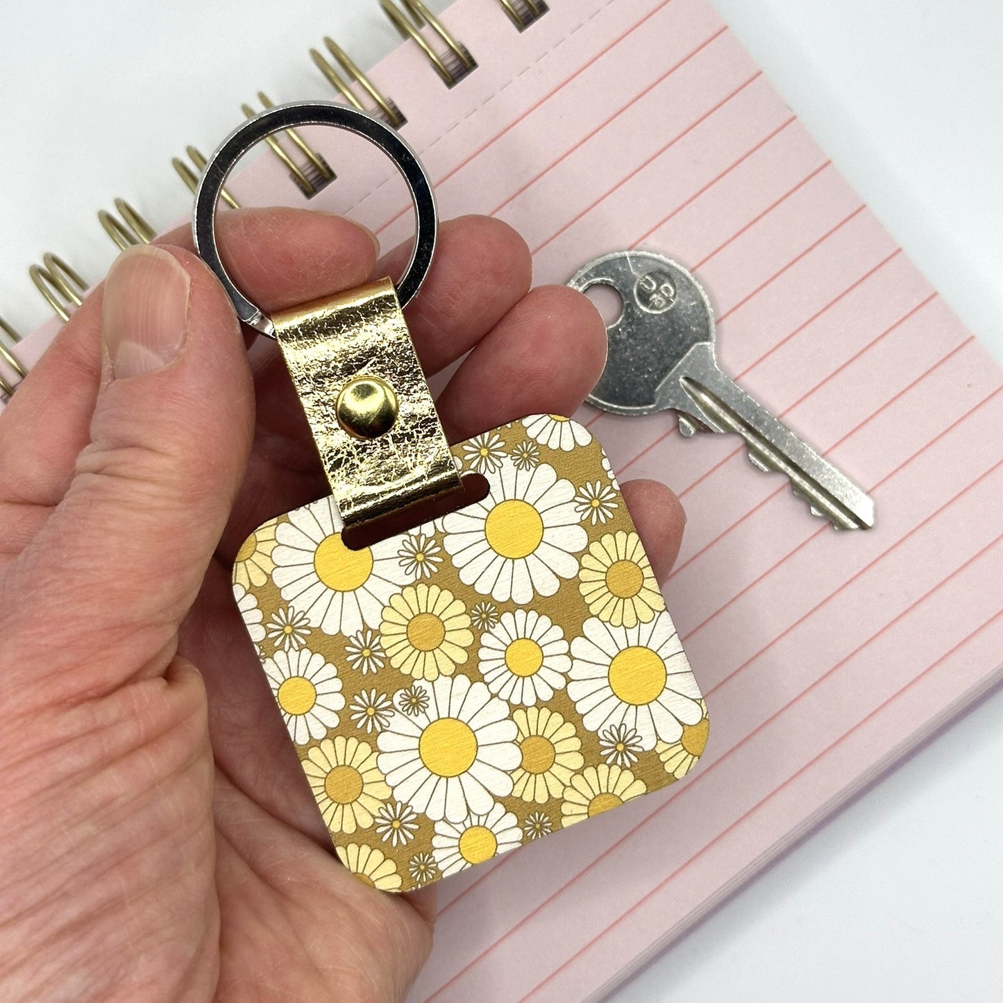 April Birth Flower Keychain