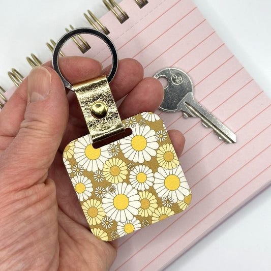 April Birth Flower Keychain